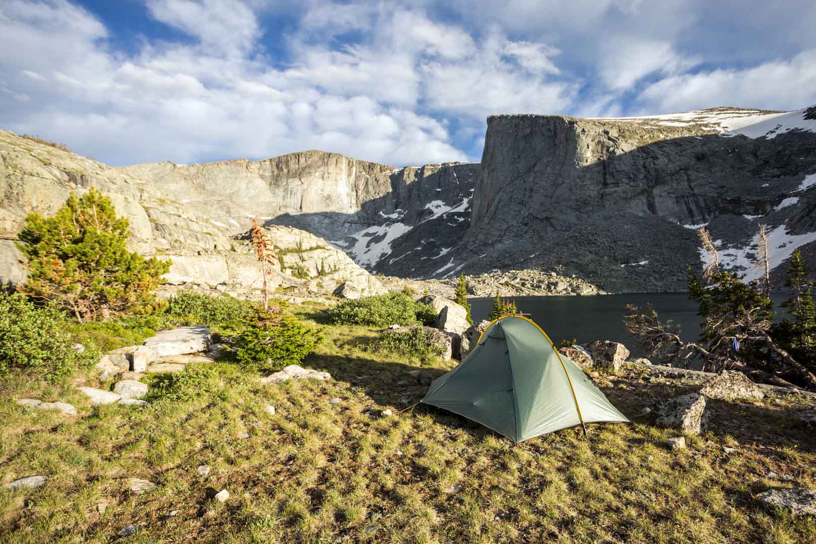 Campsite in Cloud Peak WIlderness Area