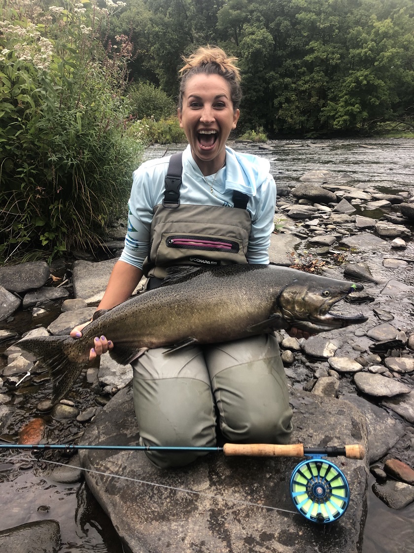 Theresa Caputo World-Record Chinook, Salmon RIver, Pulaski, NY