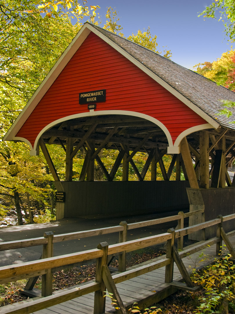 Covered Bridge at Flume Gorge, Lincoln, NH