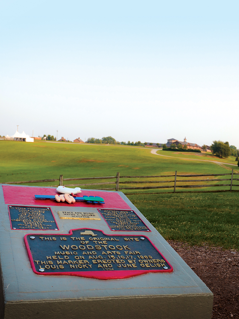 The Original Site of the 1969 Woodstock festival at Bethel Woods Center for the Arts
