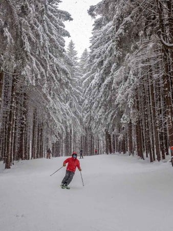 Skiing in winter, Holiday Valley Resort, Enchanted Mountains, Cattaraugus_County, NY